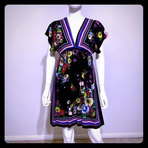 Floral boho dress beach cover-up